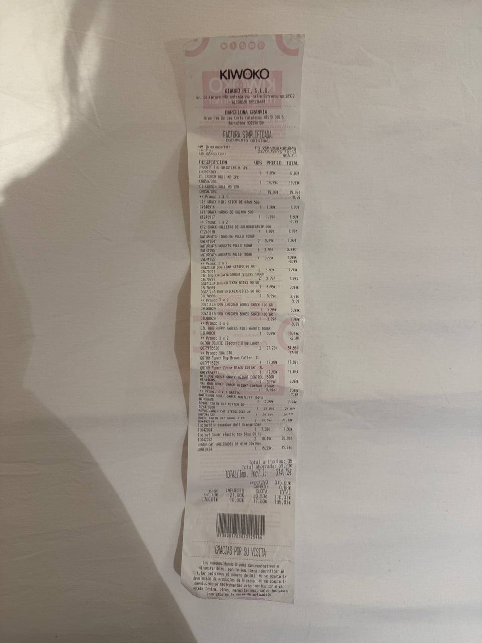 Charity receipt 2